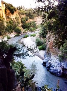 Gole dell'Alcantara versione notturna 