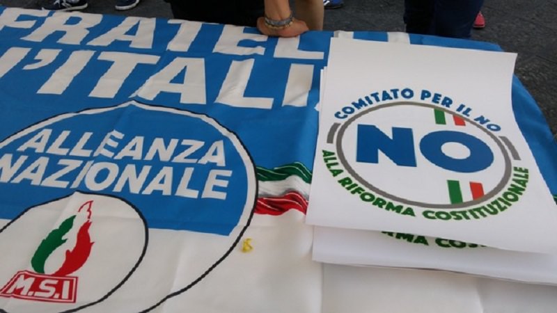 Coordinamento fratelli d'italia an "no" referendum ottobre