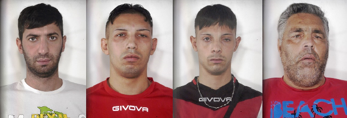 Da sinistra: Massimiliano Lo Presti, Antonino Ballato, Rinaldo Ballato e Roberto Ballato